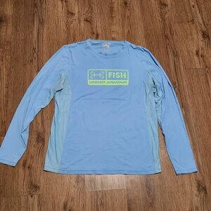 Under Armour Men's Blue Long Sleeve Swim Shirt